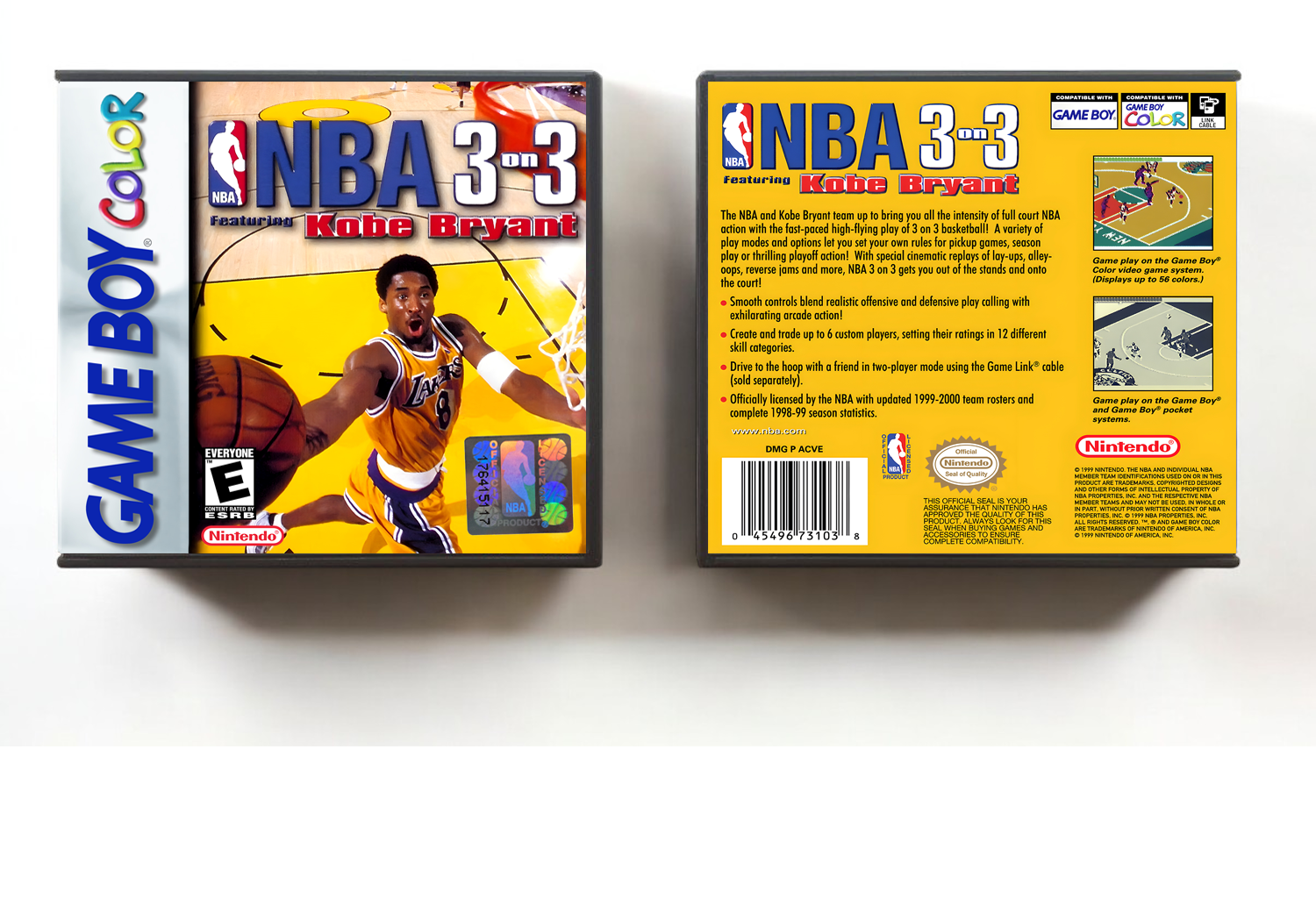 NBA 3 on 3 featuring Kobe Bryant, Artwork Spine Color: Chrome