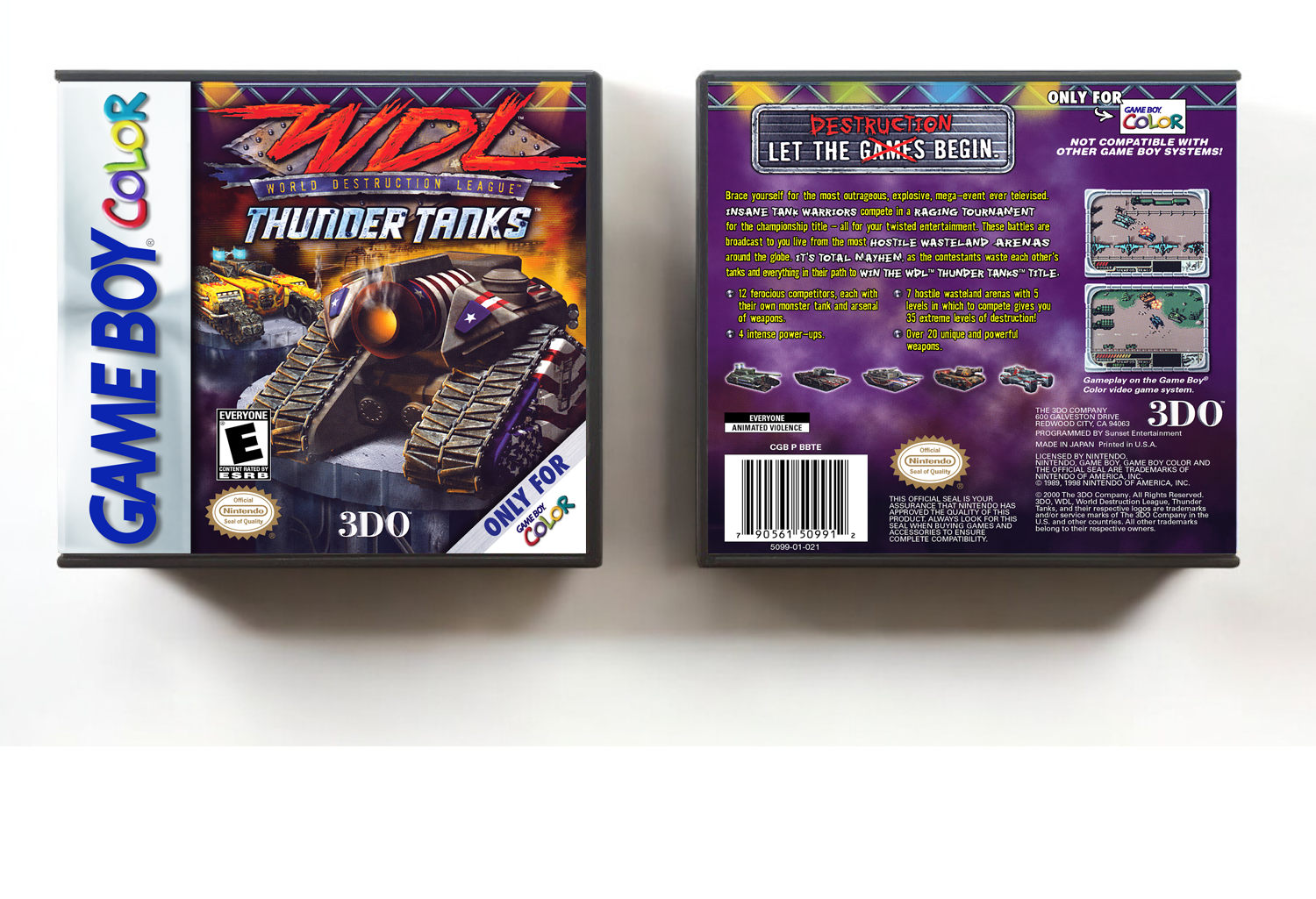 World Destruction League: Thunder Tanks WDL, Artwork Spine Color: Chrome