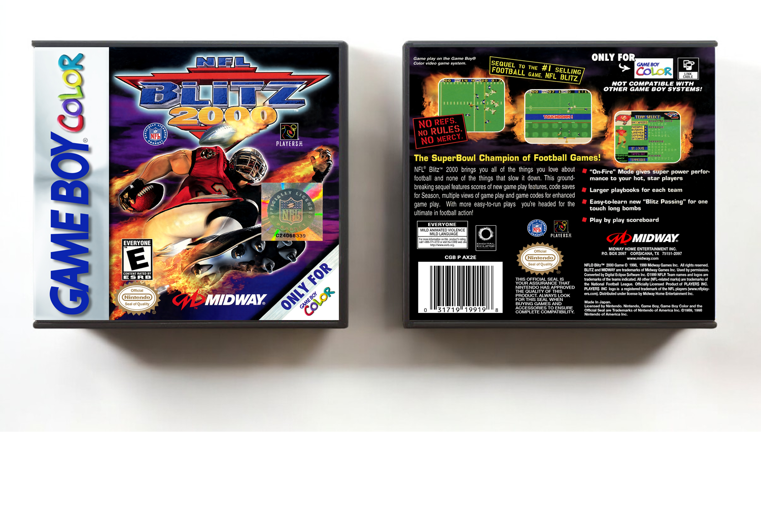 NFL Blitz 2000, Artwork Spine Color: Chrome
