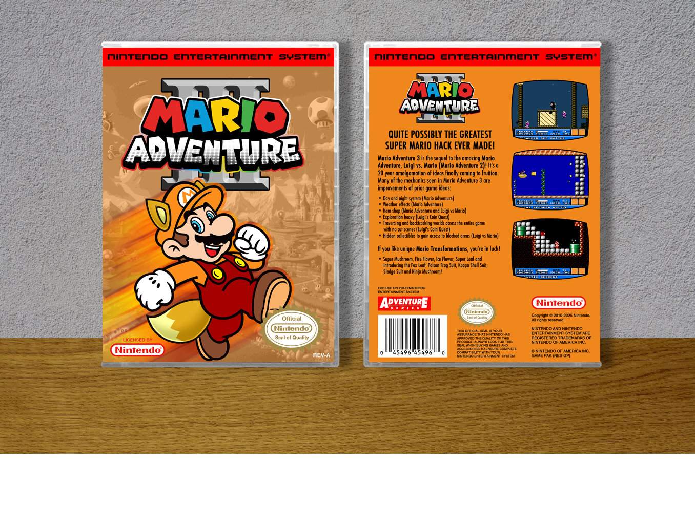 Mario Adventure III, Case Color: CLEAR (Transparent)