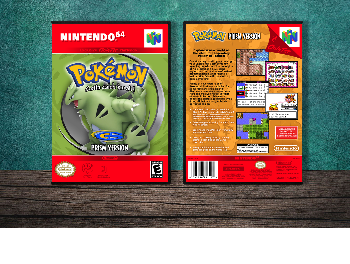 Pokemon Prism Version, Case Color: DARK GREY (OEM DS CASE COLOR)