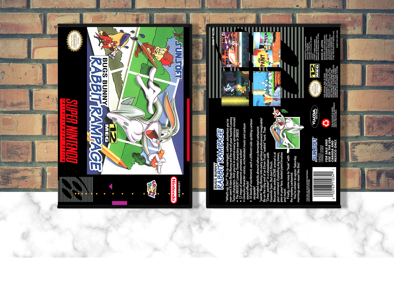 Bugs Bunny Rabbit Rampage, Case Color: DARK GREY (OEM DS CASE COLOR)