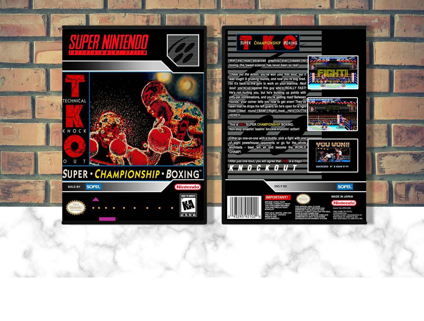 TKO Super Championship Boxing, Case Color: DARK GREY (OEM DS CASE COLOR)