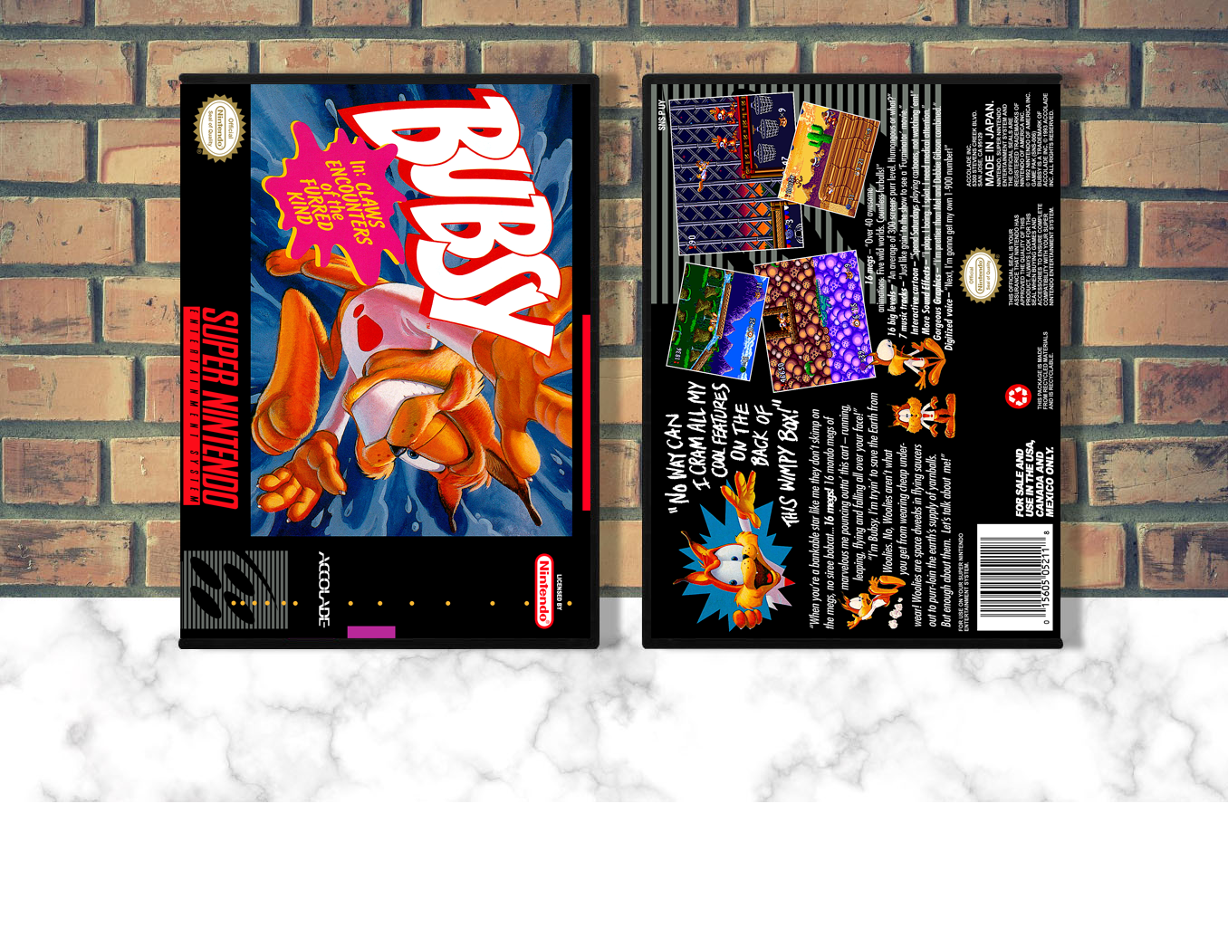 Bubsy in: Claws Encounters of the Furred Kind, Case Color: DARK GREY (OEM DS CASE COLOR)