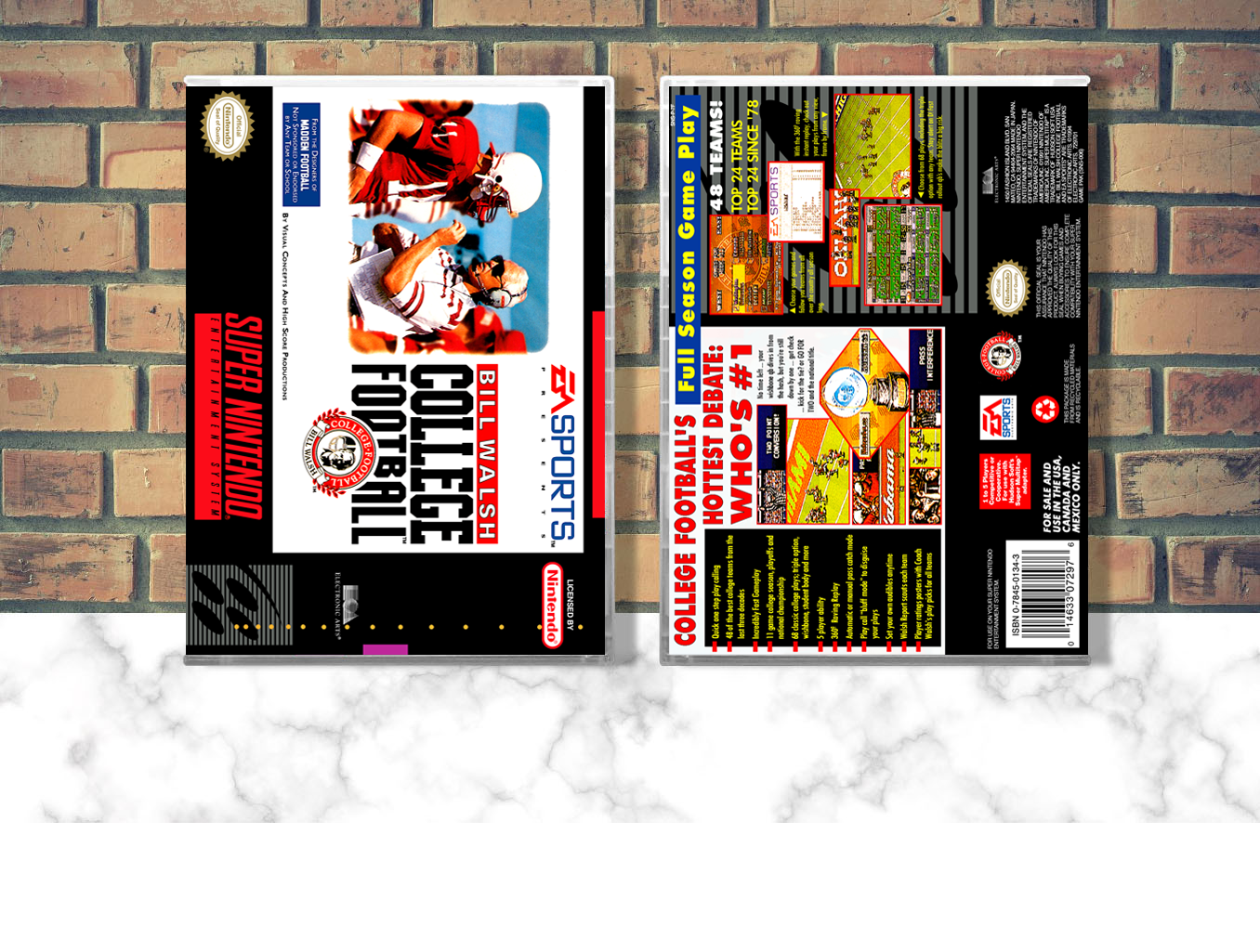 Bill Walsh College Football, Case Color: CLEAR (Transparent)