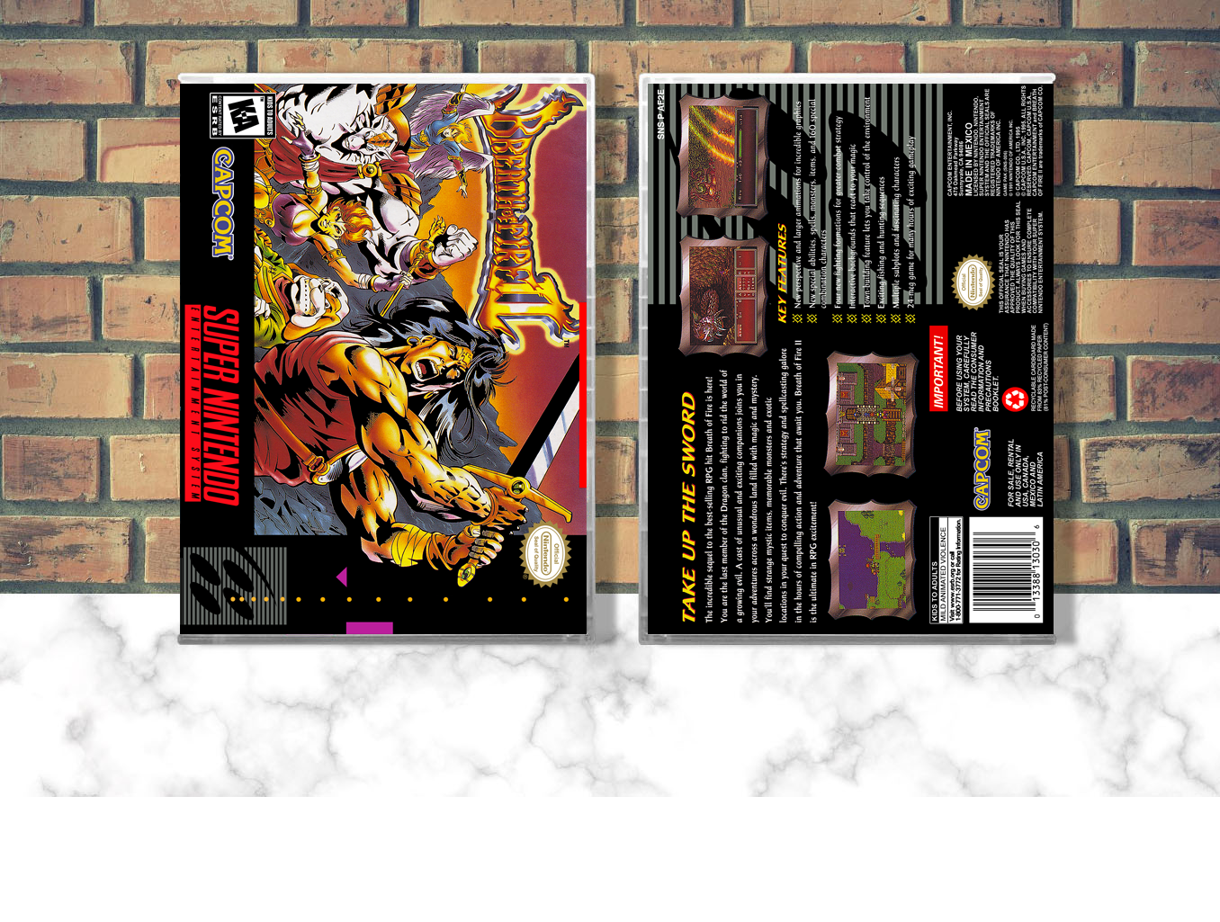 Breath of Fire II, Case Color: CLEAR (Transparent)