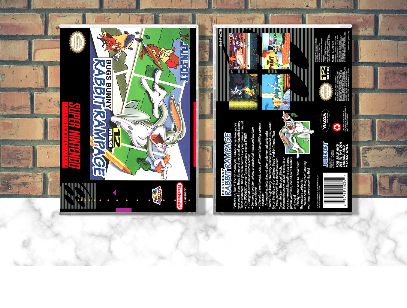 Bugs Bunny Rabbit Rampage, Case Color: CLEAR (Transparent)