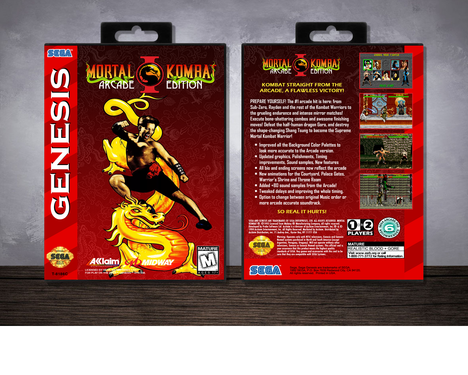 Mortal Kombat I: Arcade Edition, Case Color: Black