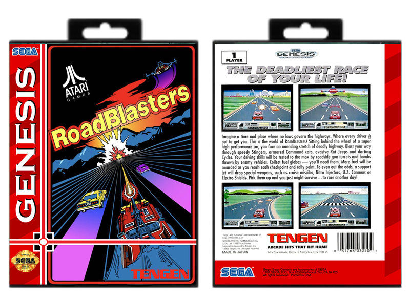 RoadBlasters (Cabinet Artwork)