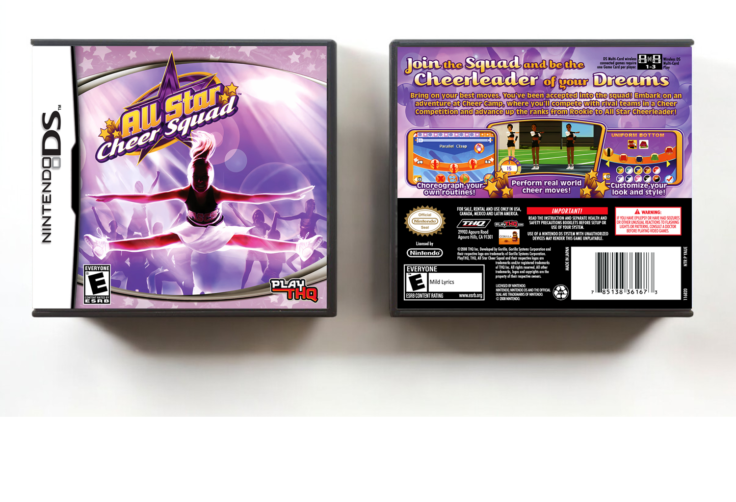 All Star Cheer Squad, Case Color: DARK GREY (OEM DS CASE COLOR)