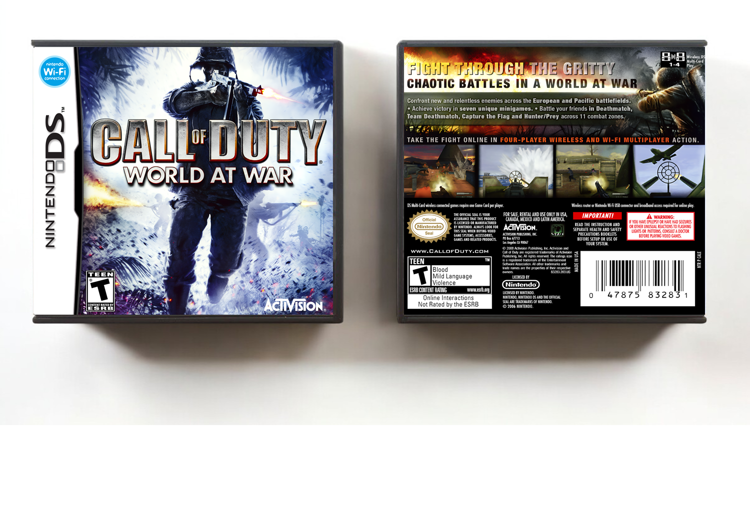 Call of Duty: World at War, Case Color: DARK GREY (OEM DS CASE COLOR)