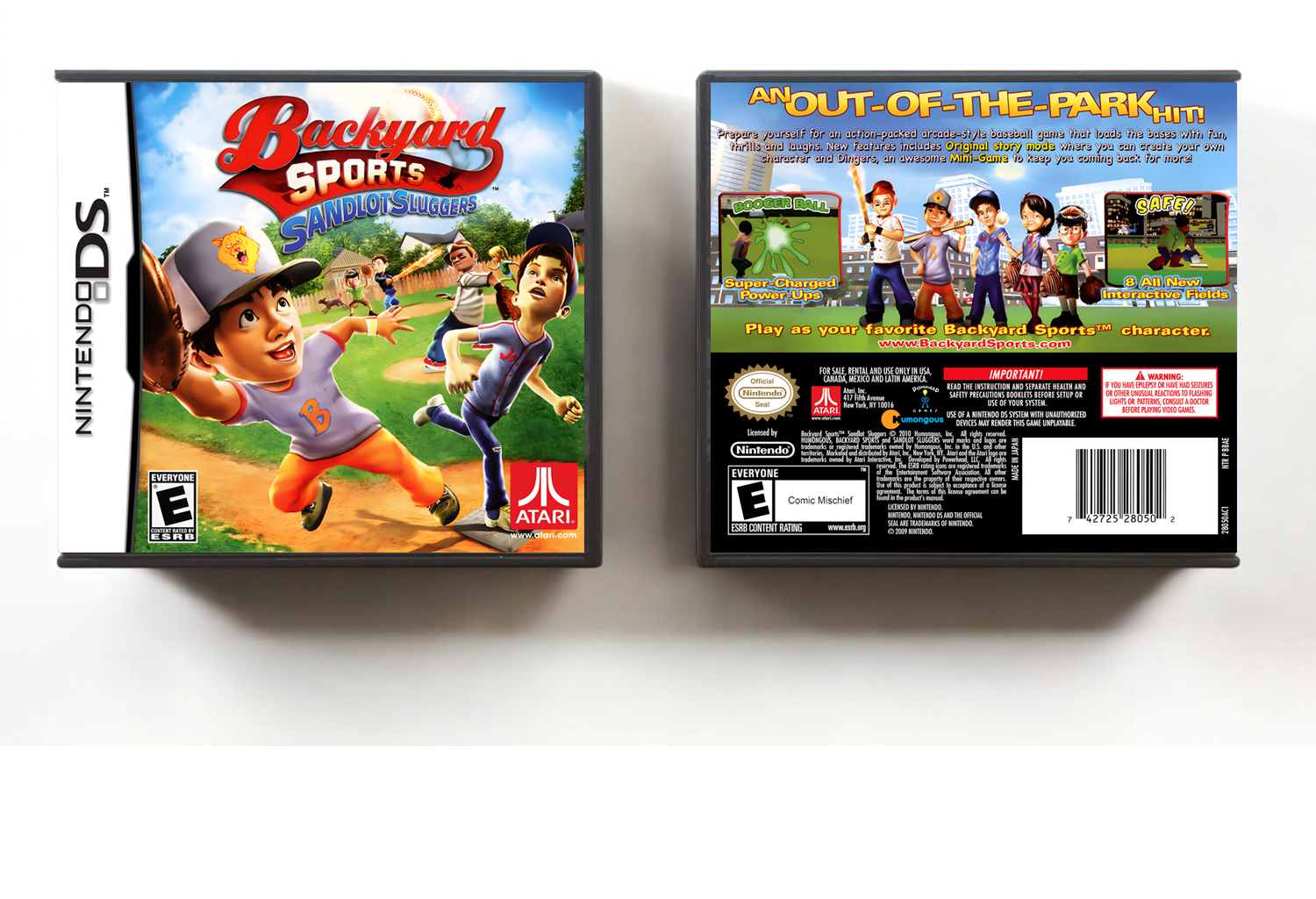 Backyard Sports: Sandlot Sluggers, Case Color: DARK GREY (OEM DS CASE COLOR)