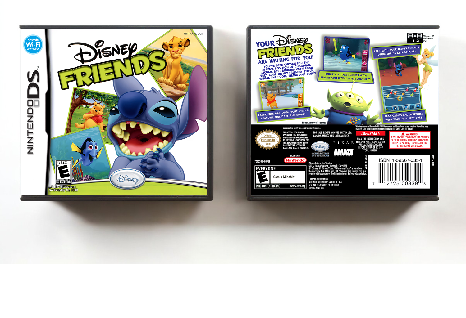 Disney Friends, Case Color: DARK GREY (OEM DS CASE COLOR)