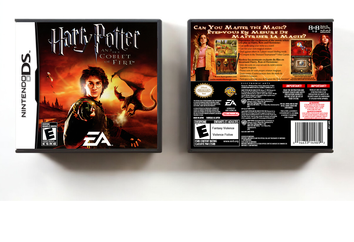Harry Potter and the Goblet of Fire, Case Color: DARK GREY (OEM DS CASE COLOR)