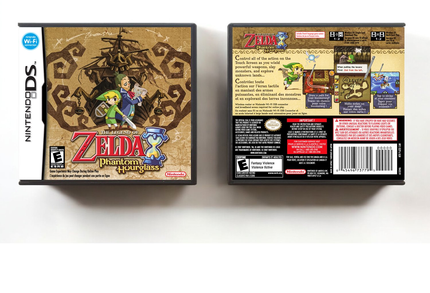 Legend of Zelda, The: Phantom Hourglass (CAN), Case Color: DARK GREY (OEM DS CASE COLOR)