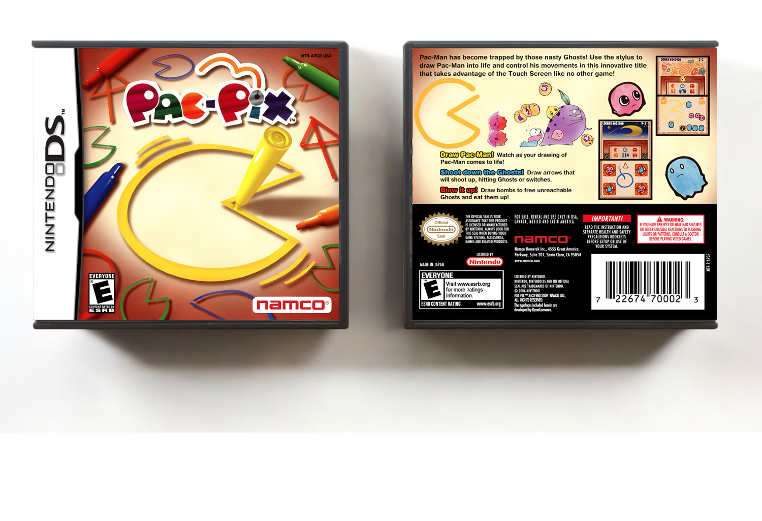 Pac-Pix, Case Color: DARK GREY (OEM DS CASE COLOR)