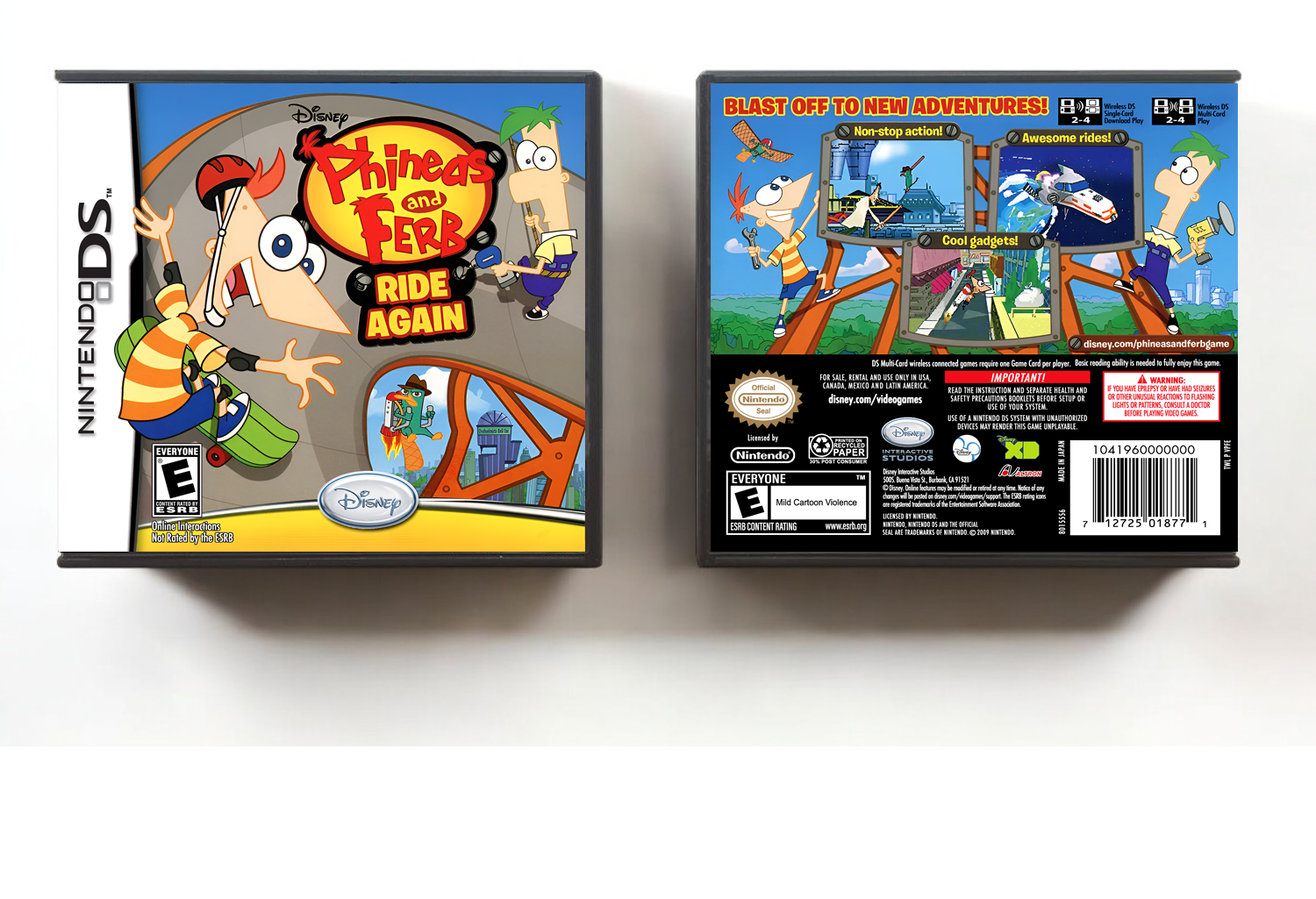 Phineas and Ferb: Ride Again, Case Color: DARK GREY (OEM DS CASE COLOR)