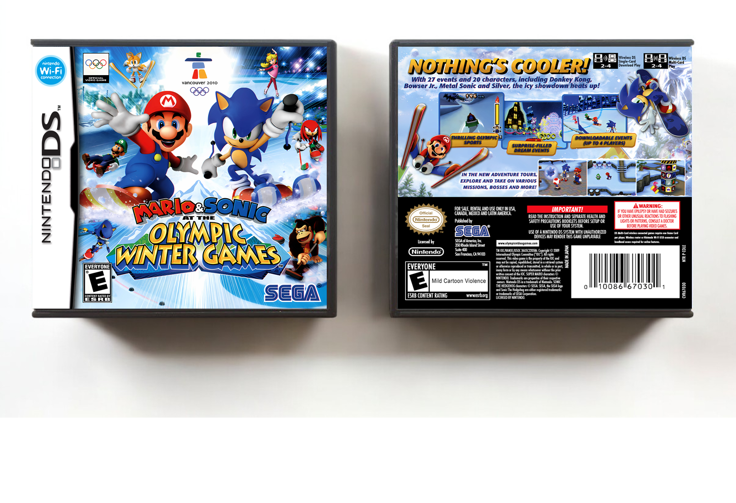 Mario &amp; Sonic at the Olympic Winter Games, Case Color: DARK GREY (OEM DS CASE COLOR)