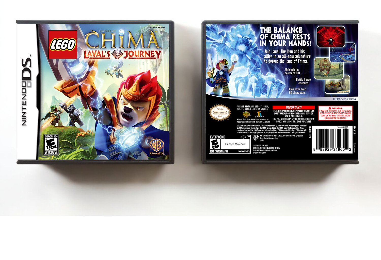 Lego Legends of Chima: Laval&#39;s Journey, Case Color: DARK GREY (OEM DS CASE COLOR)