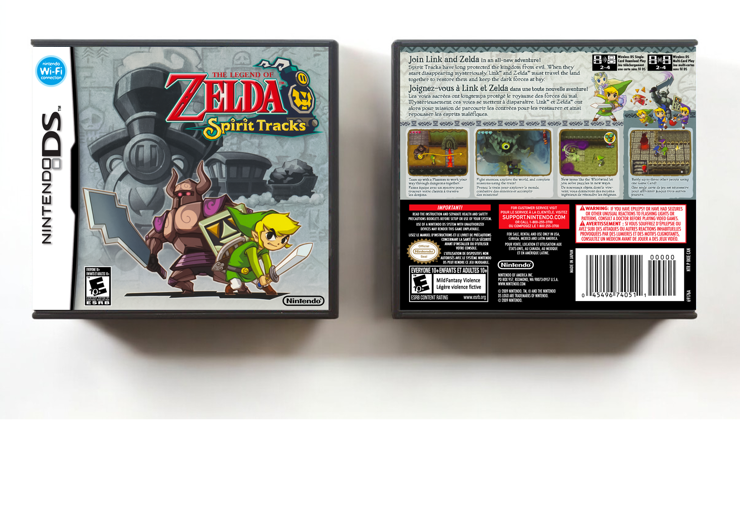 Legend of Zelda, The: Spirit Tracks (CAN), Case Color: DARK GREY (OEM DS CASE COLOR)