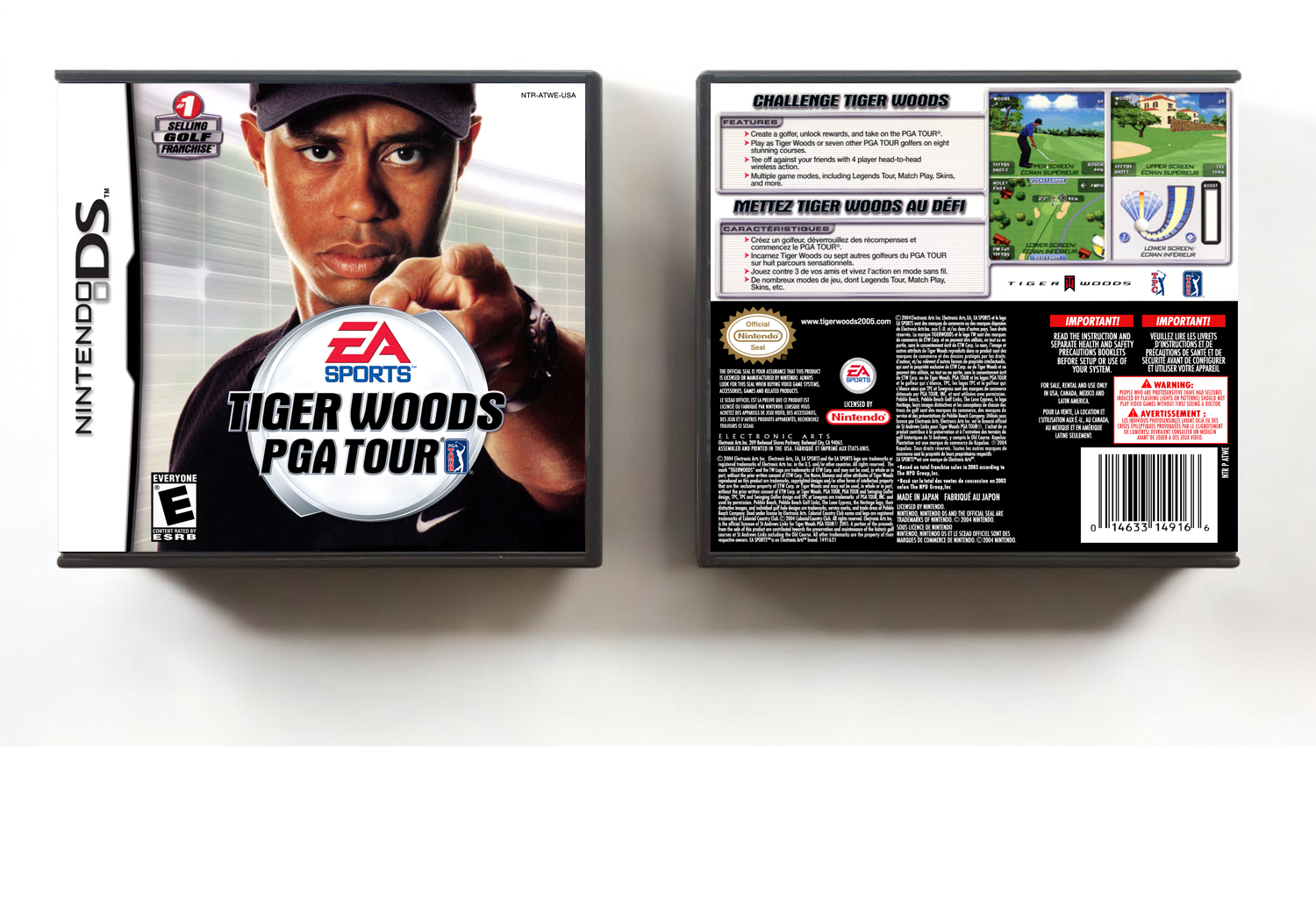 Tiger Woods PGA Tour, Case Color: DARK GREY (OEM DS CASE COLOR)