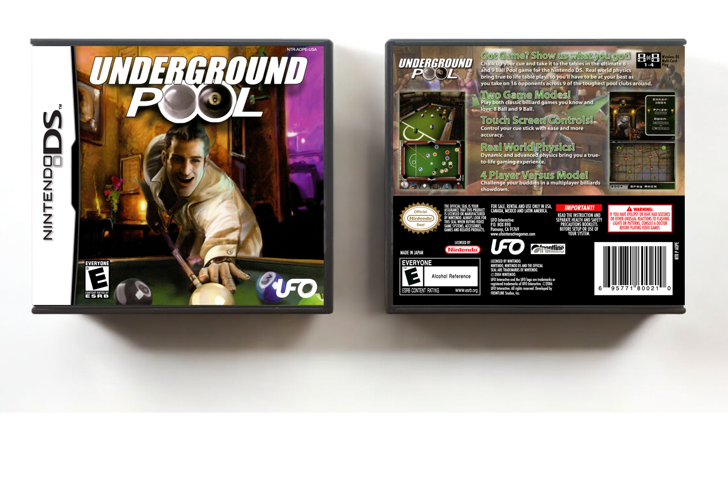 Underground Pool, Case Color: DARK GREY (OEM DS CASE COLOR)