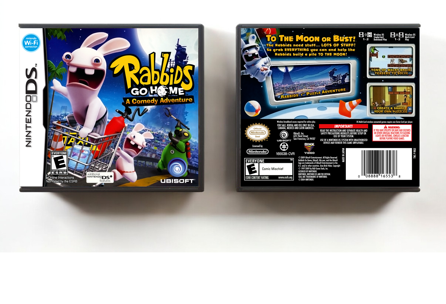 Rabbids Go Home, Case Color: DARK GREY (OEM DS CASE COLOR)