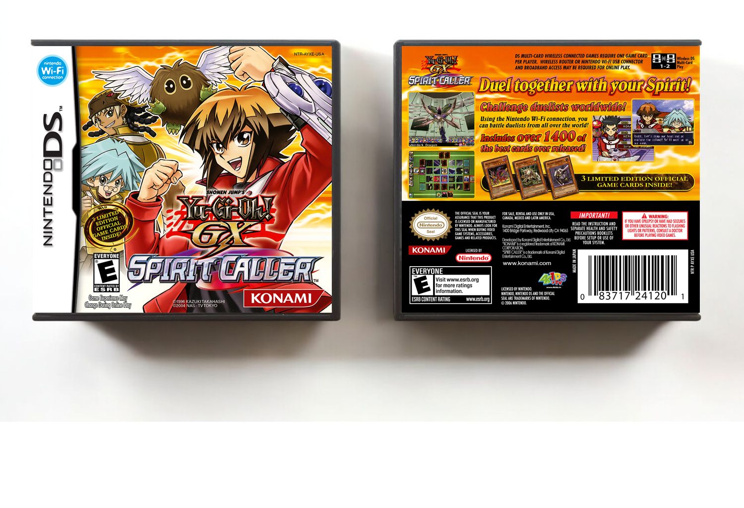 Yu-Gi-Oh! GX: Spirit Caller, Case Color: DARK GREY (OEM DS CASE COLOR)