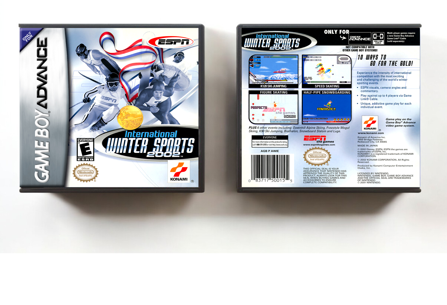 ESPN International Winter Sports 2002, Artwork Spine Color: Chrome