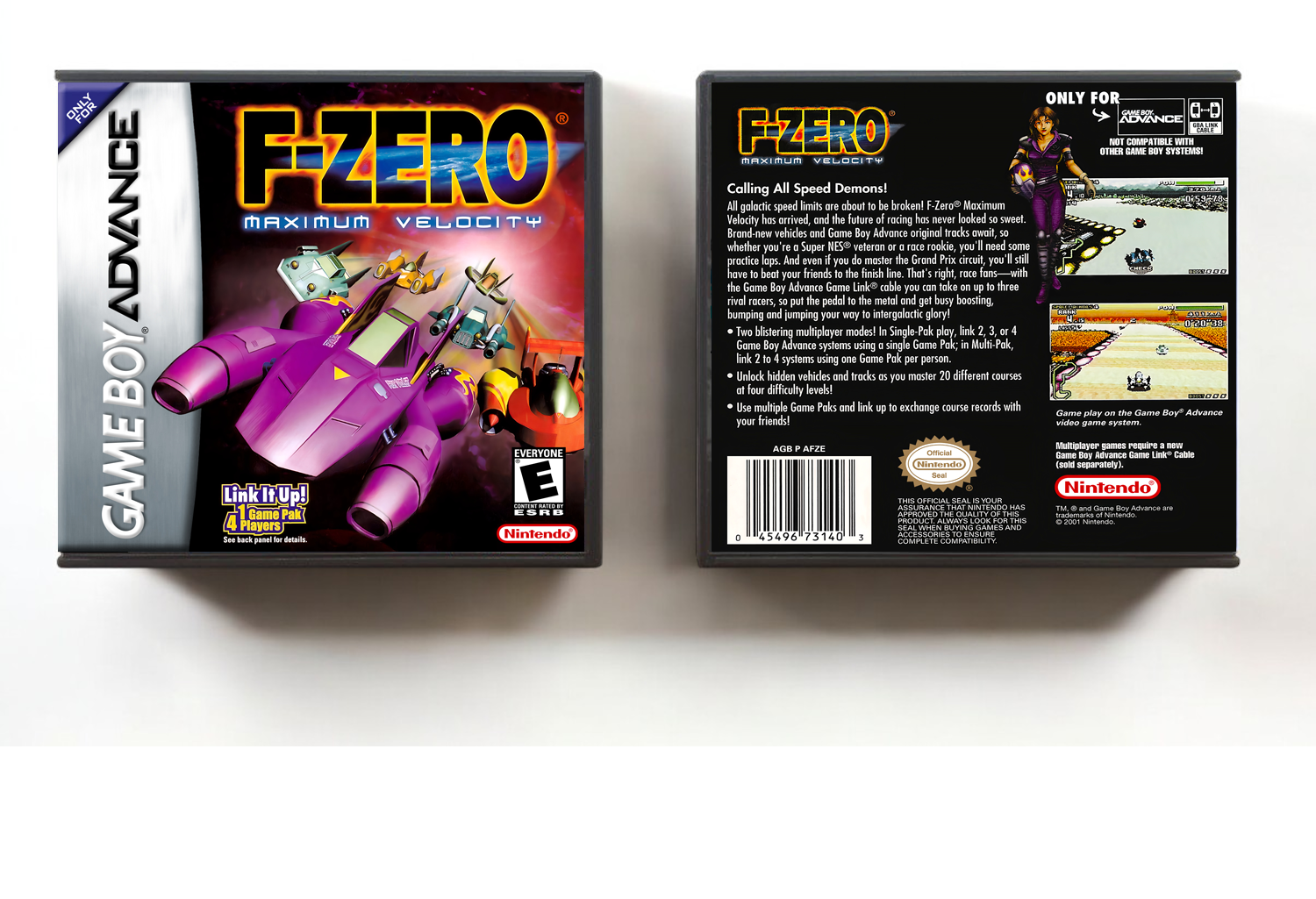 F-Zero: Maximum Velocity, Artwork Spine Color: Chrome