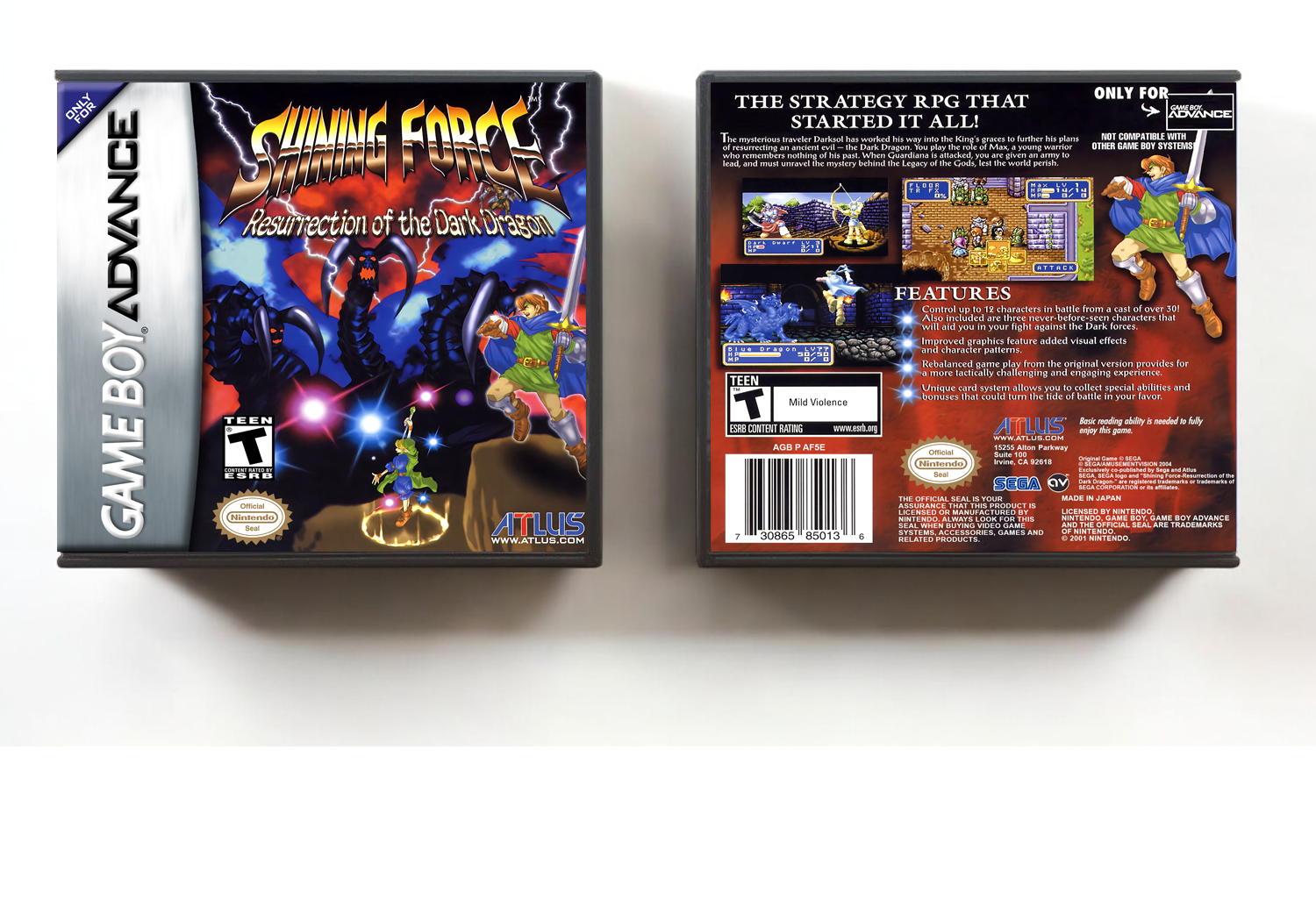 Shining Force: Resurrection of the Dark Dragon, Artwork Spine Color: Chrome