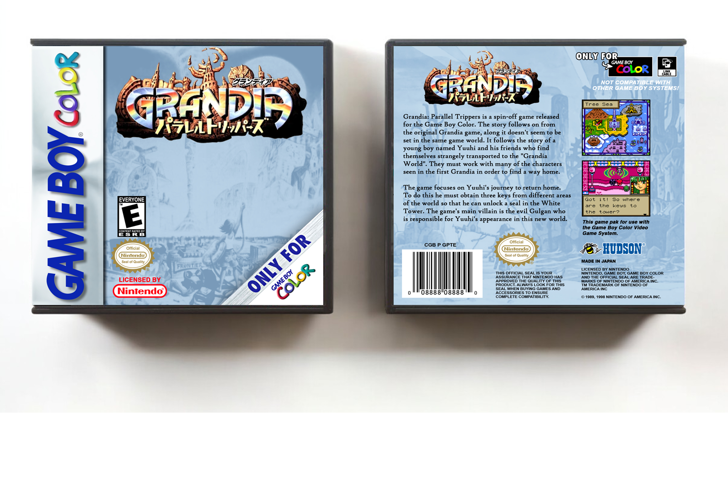 Grandia Parallel Trippers (English), Artwork Spine Color: Chrome