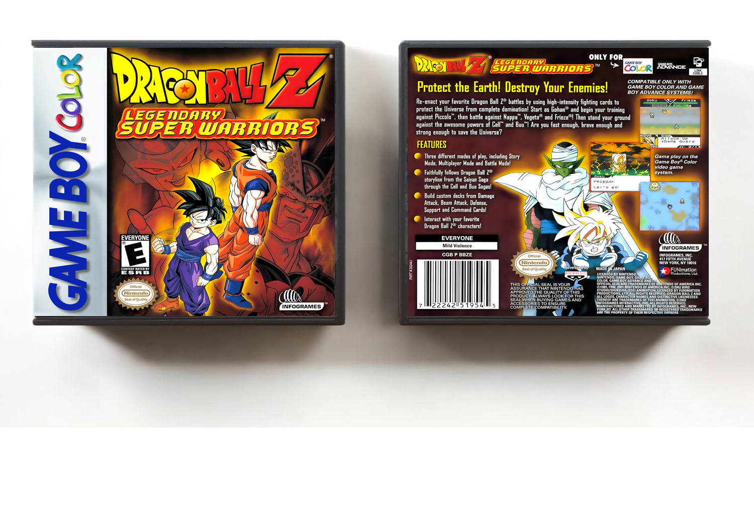 Dragon Ball Z: Legendary Super Warriors, Artwork Spine Color: Chrome