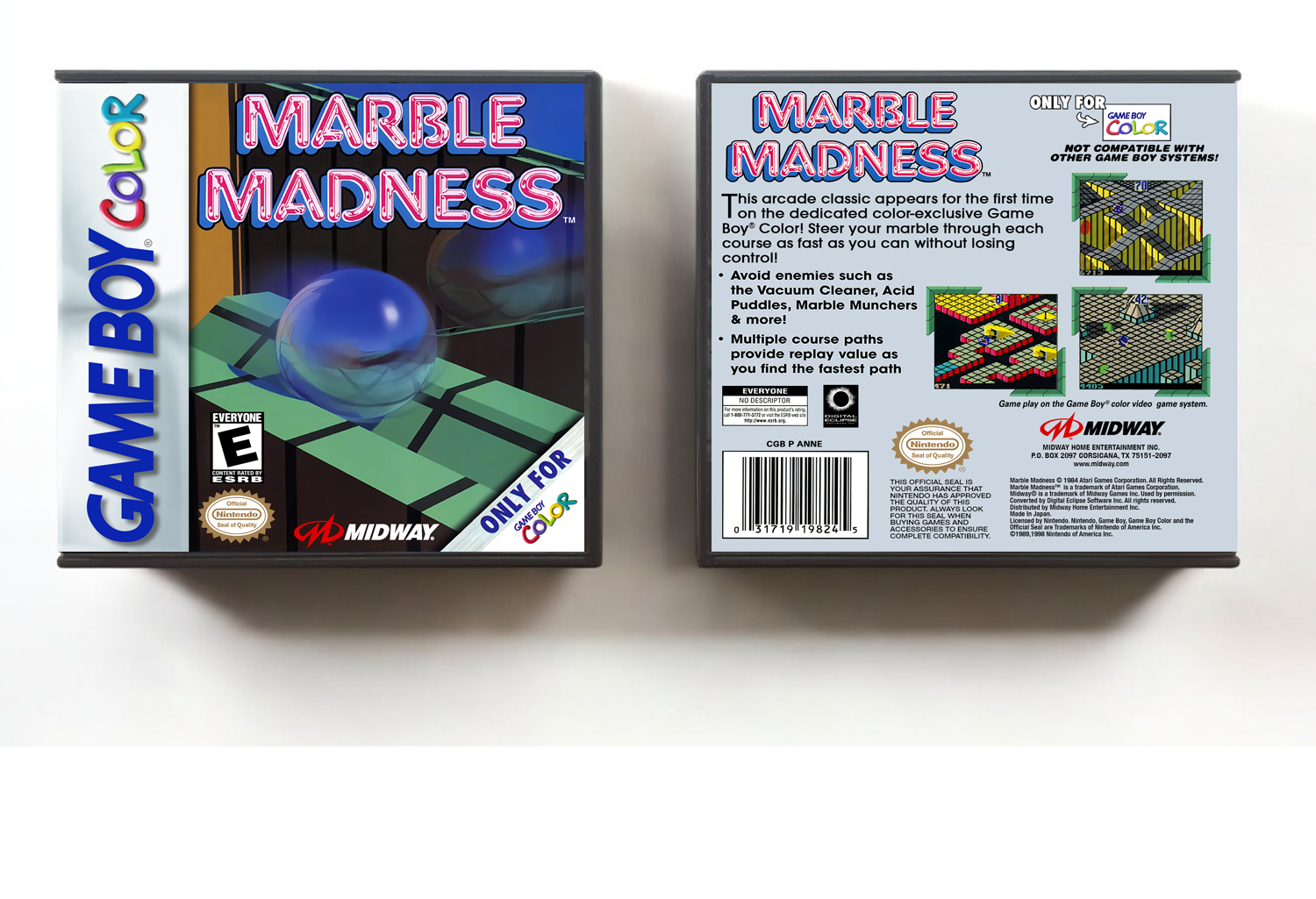 Marble Madness, Artwork Spine Color: Chrome