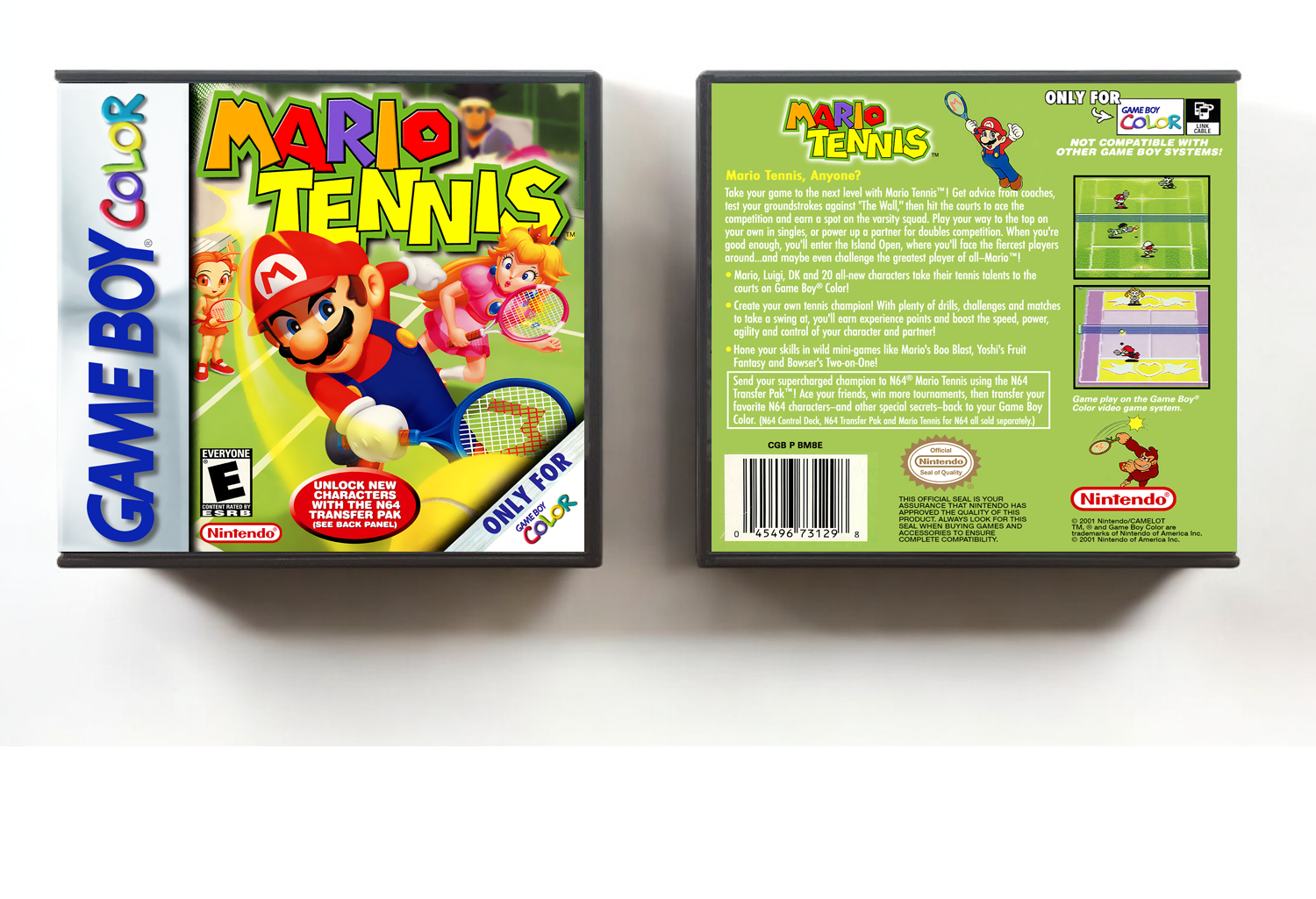 Mario Tennis, Artwork Spine Color: Chrome