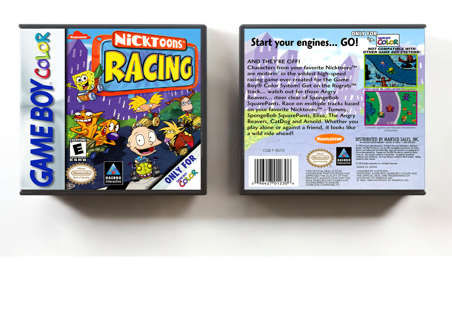 Nicktoons Racing, Artwork Spine Color: Chrome
