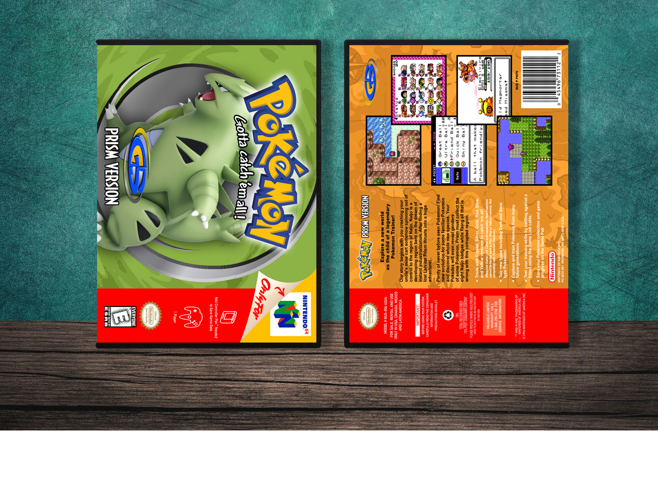 Pokemon Prism Version, Case Color: DARK GREY (OEM DS CASE COLOR)