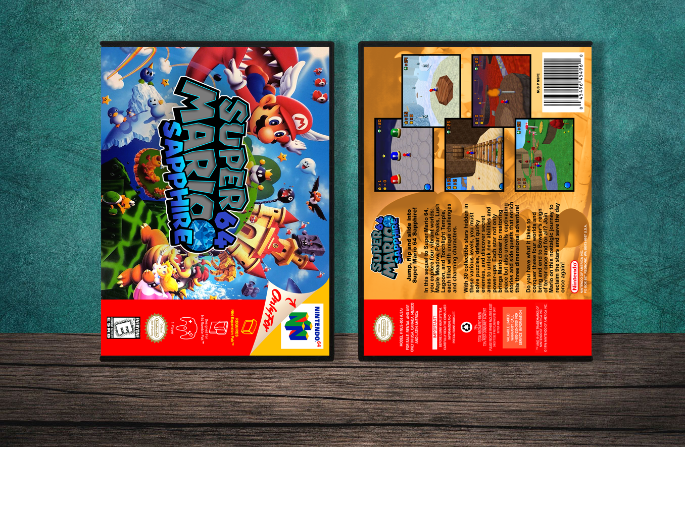 Super Mario 64: Sapphire, Case Color: DARK GREY (OEM DS CASE COLOR)