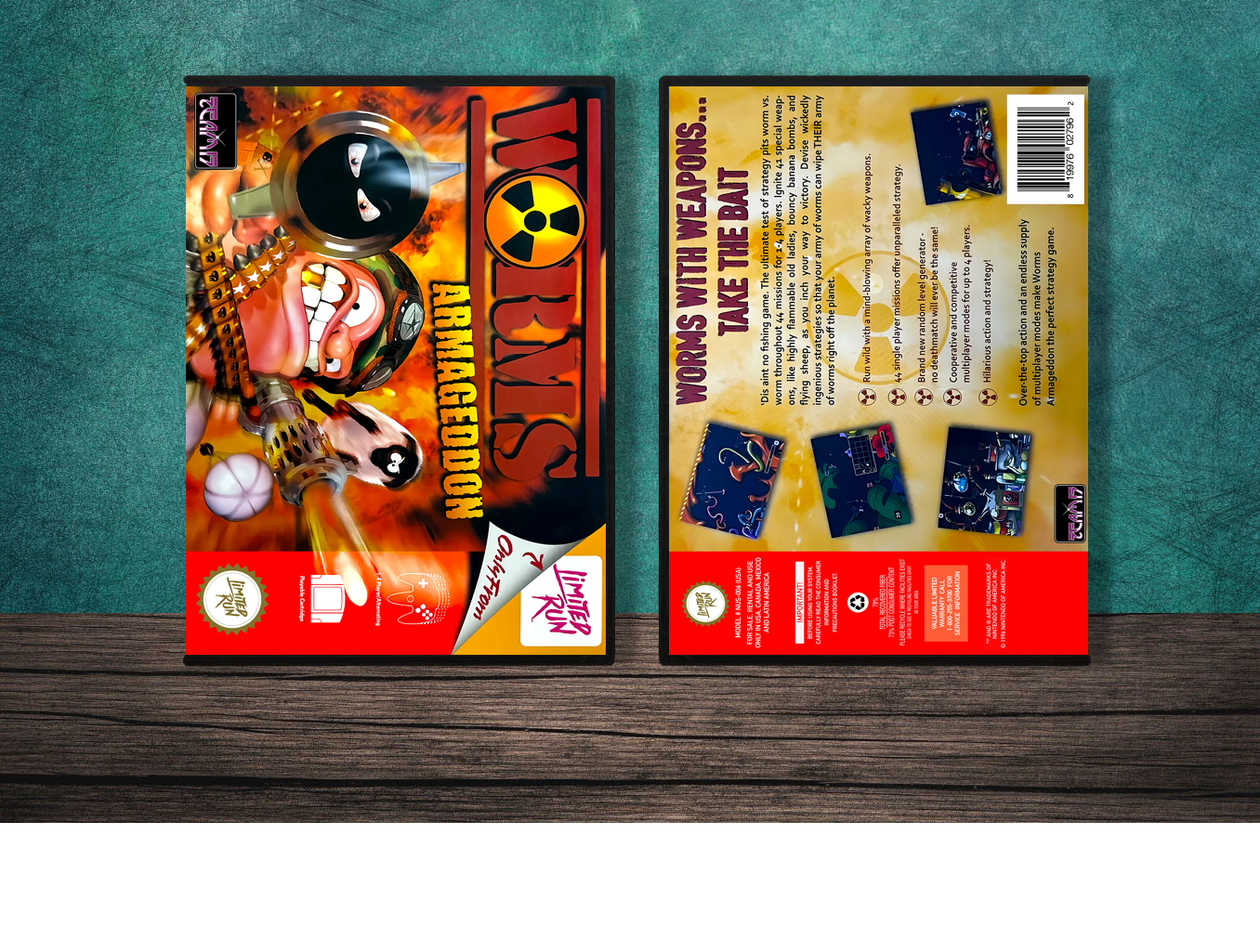 Worms: Armageddon (Limited Run), Case Color: DARK GREY (OEM DS CASE COLOR)