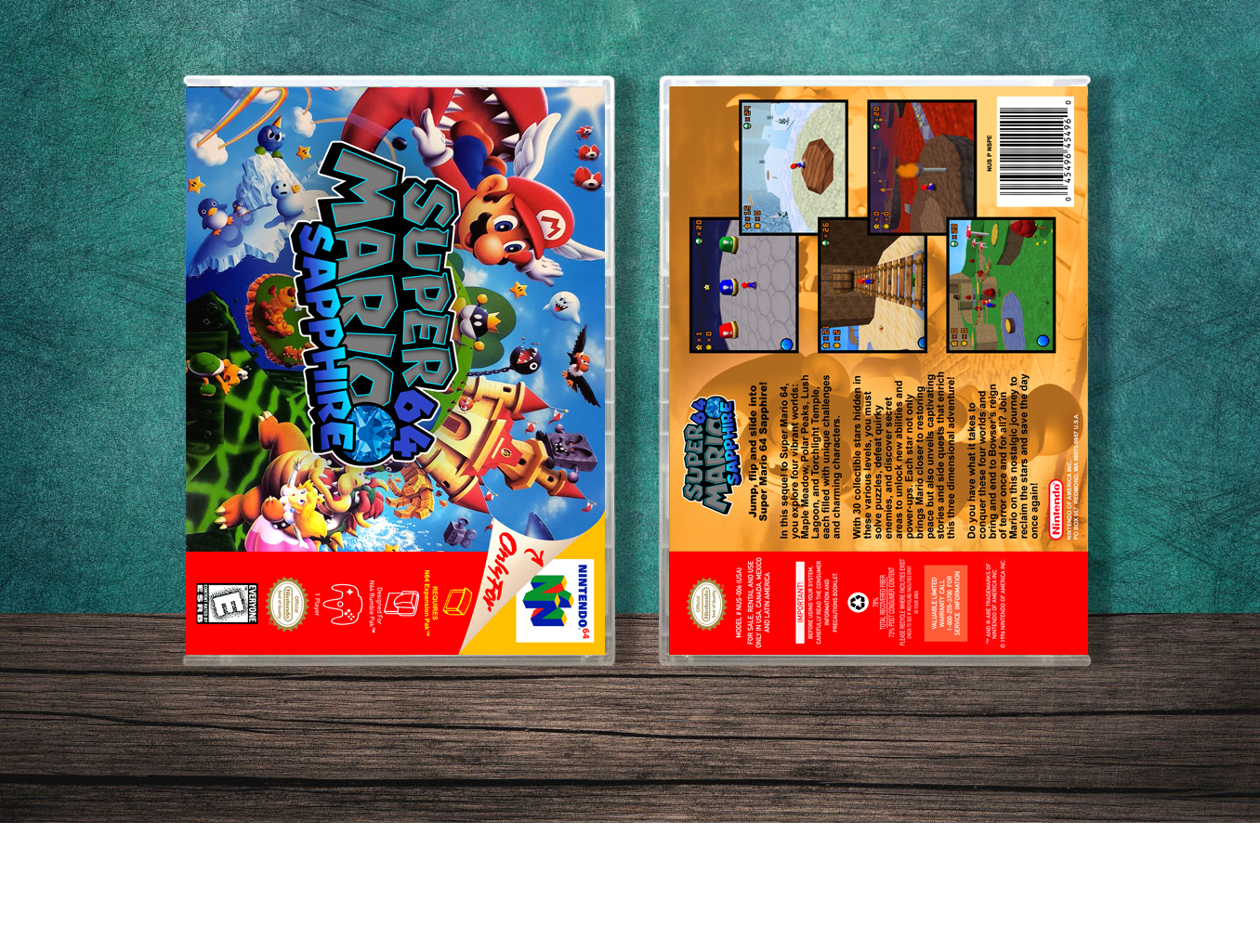 Super Mario 64: Sapphire, Case Color: CLEAR (Transparent)