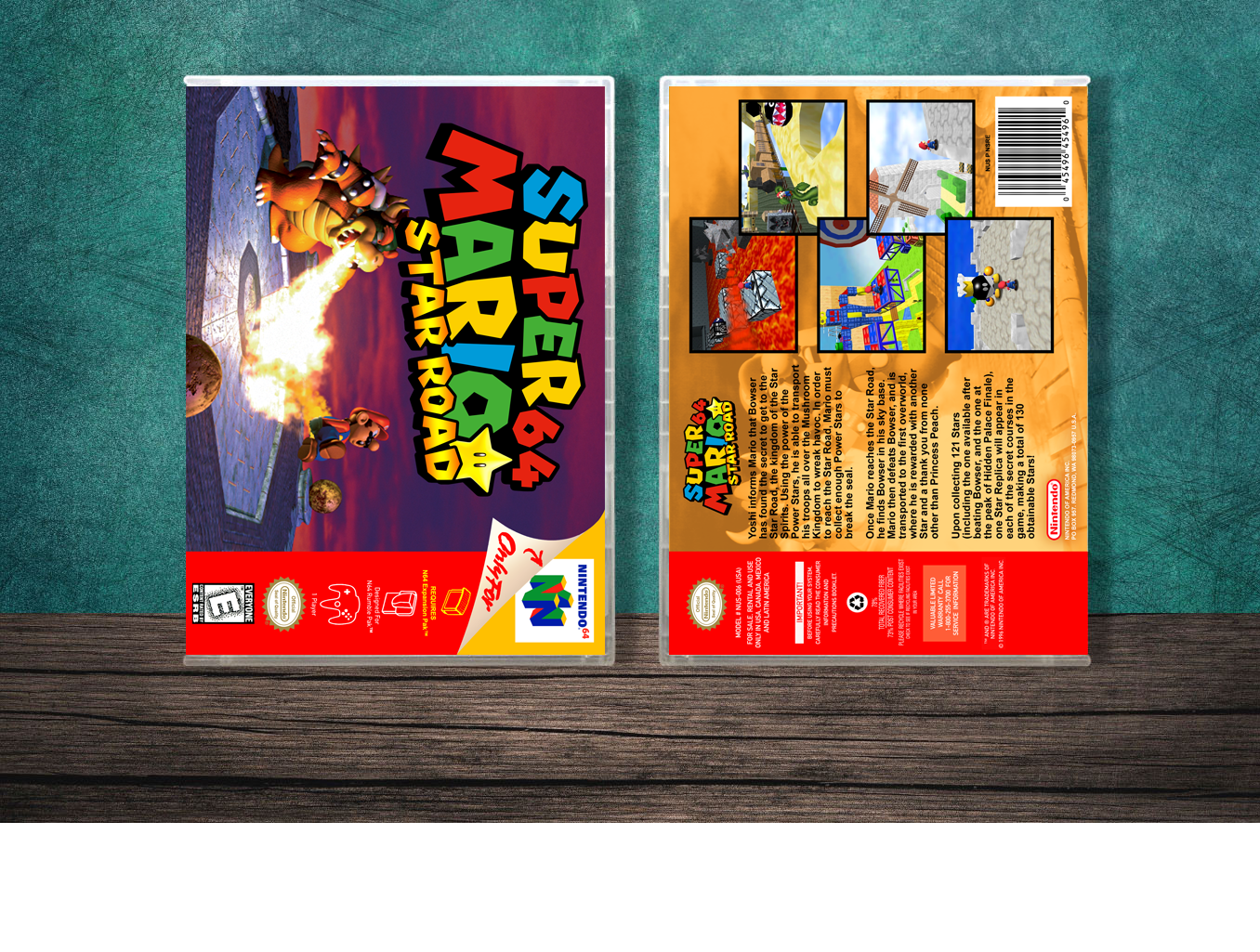 Super Mario 64: Star Road, Case Color: CLEAR (Transparent)