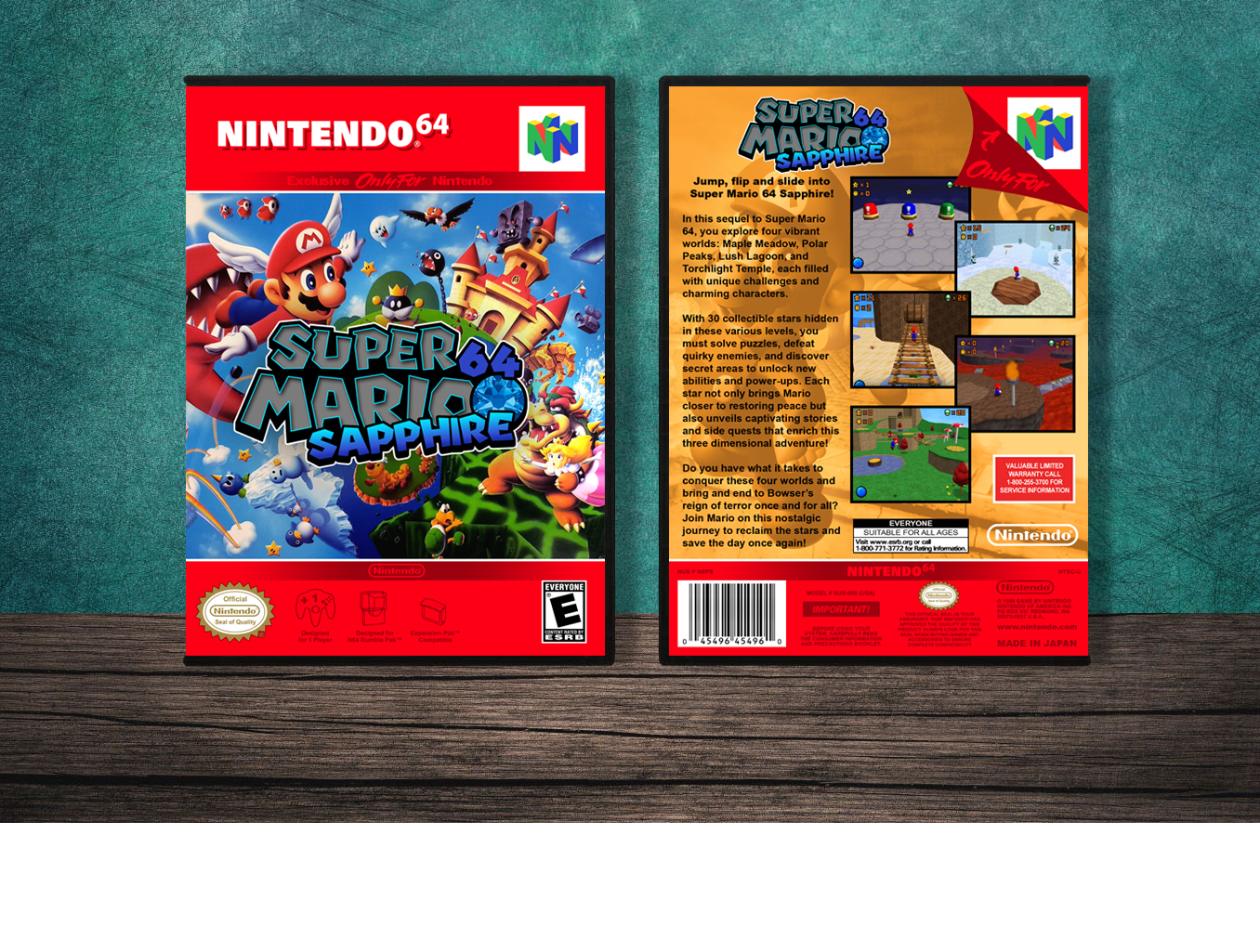 Super Mario 64: Sapphire, Case Color: DARK GREY (OEM DS CASE COLOR)