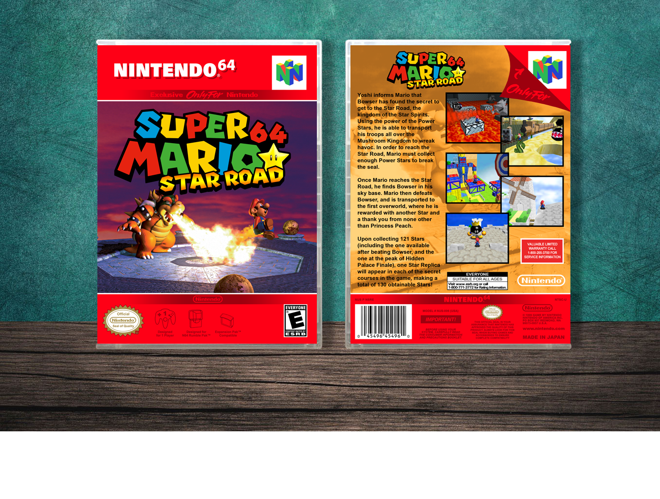Super Mario 64: Star Road, Case Color: CLEAR (Transparent)
