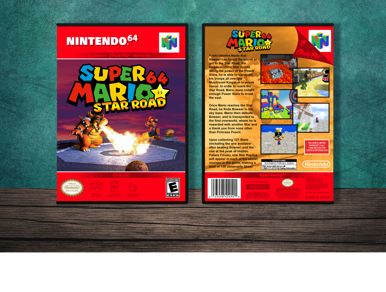 Super Mario 64: Star Road, Case Color: DARK GREY (OEM DS CASE COLOR)