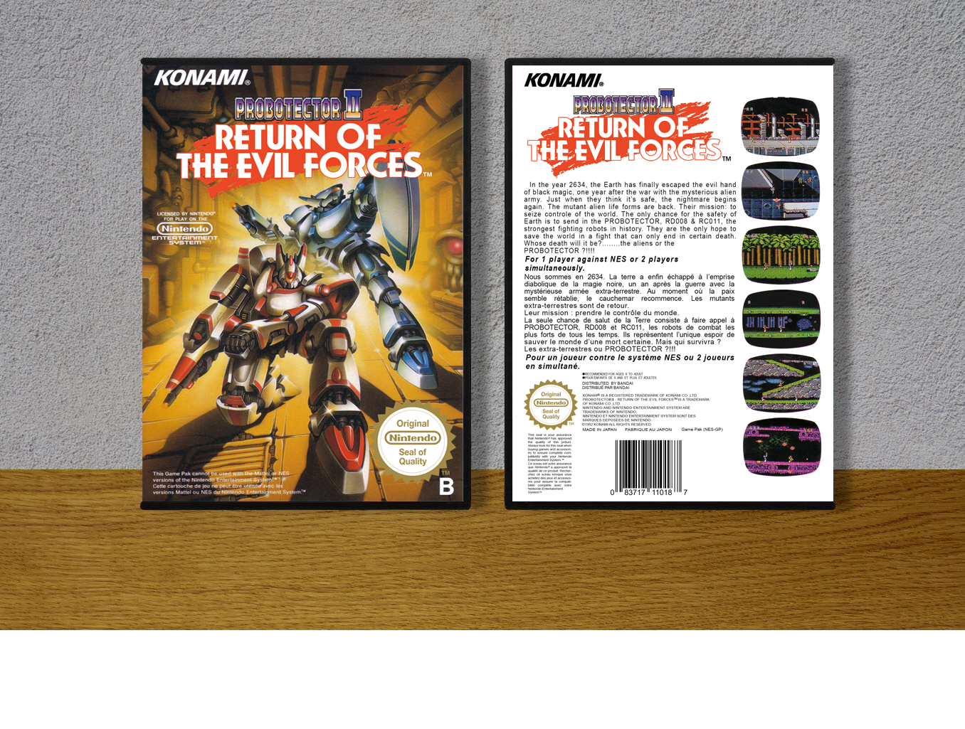 Probotector II: Return of the Evil Forces (PAL), Case Color: DARK GREY (OEM DS CASE COLOR)