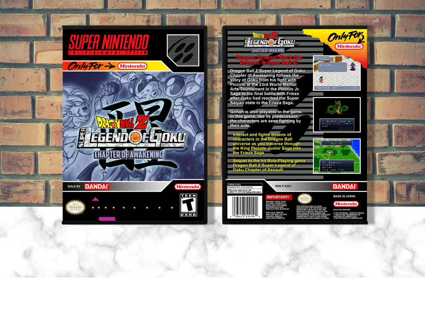 Dragon Ball Z: Super Legend of Goku Chapter of Awakening, Case Color: DARK GREY (OEM DS CASE COLOR)