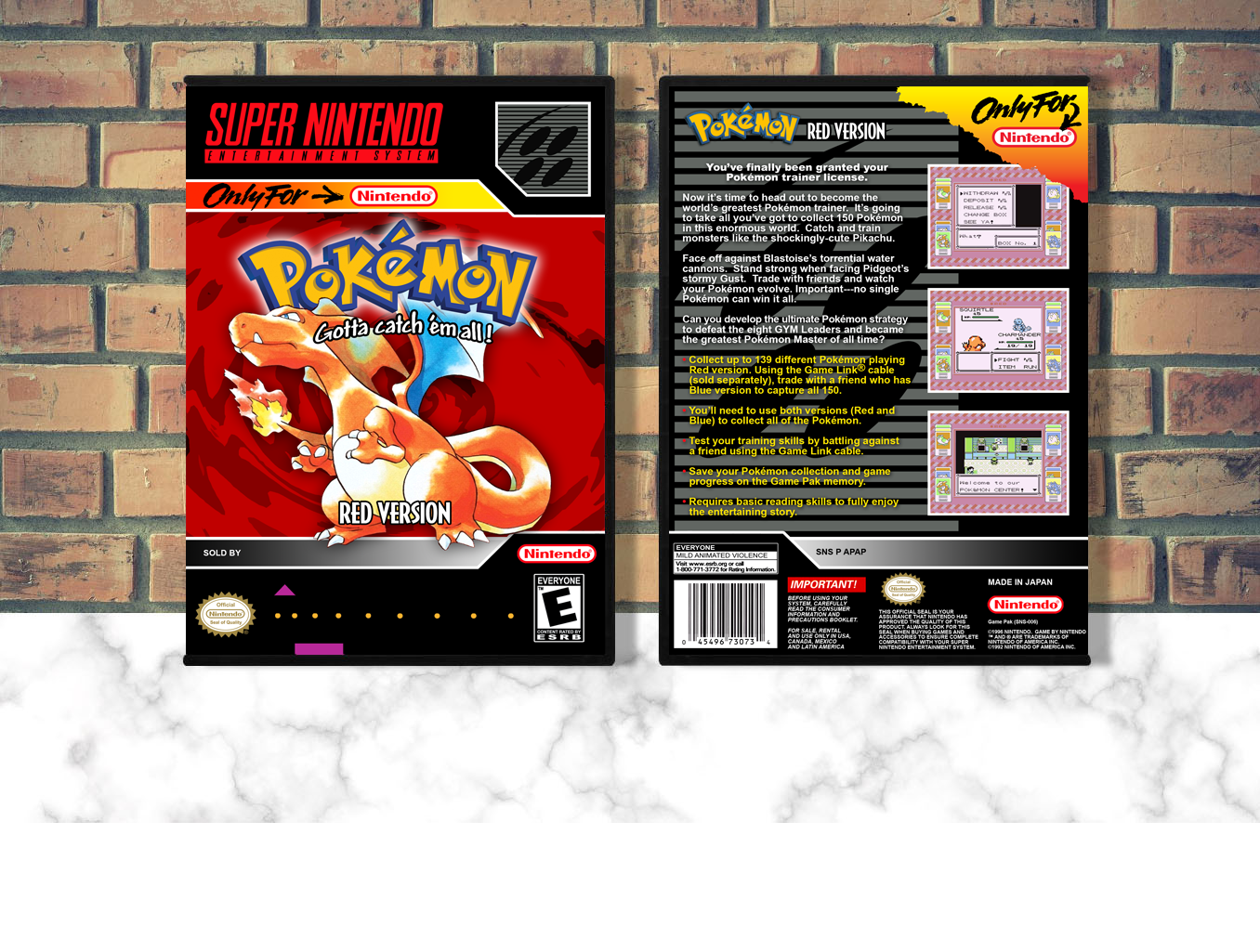 Pokemon Red Version, Case Color: DARK GREY (OEM DS CASE COLOR)