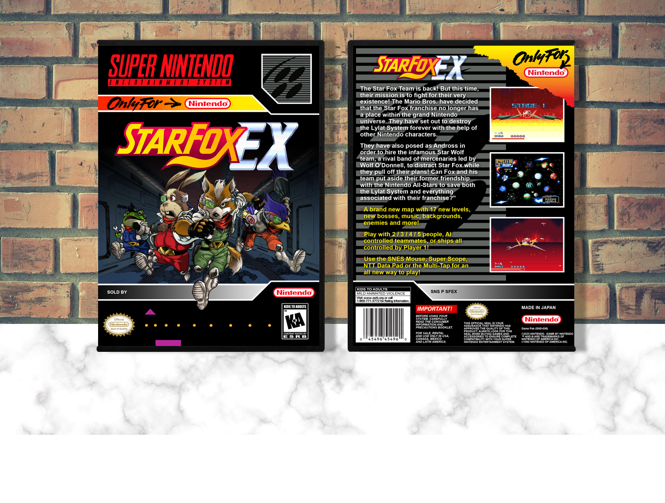 Star Fox EX, Case Color: DARK GREY (OEM DS CASE COLOR)