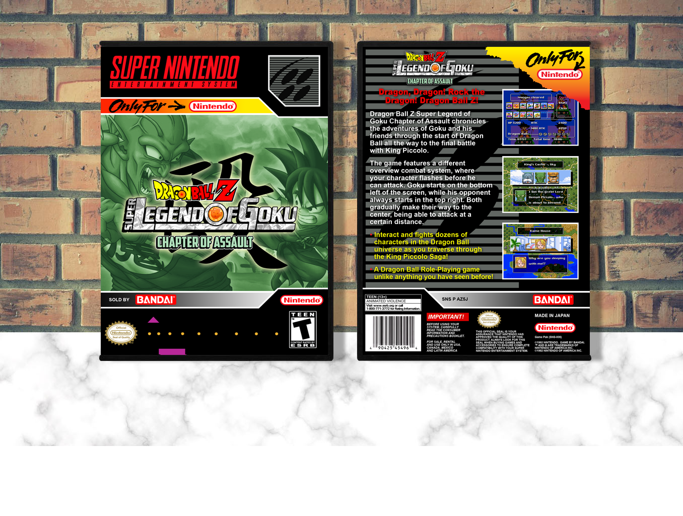 Dragon Ball Z: Super Legend of Goku Chapter of Assault, Case Color: DARK GREY (OEM DS CASE COLOR)