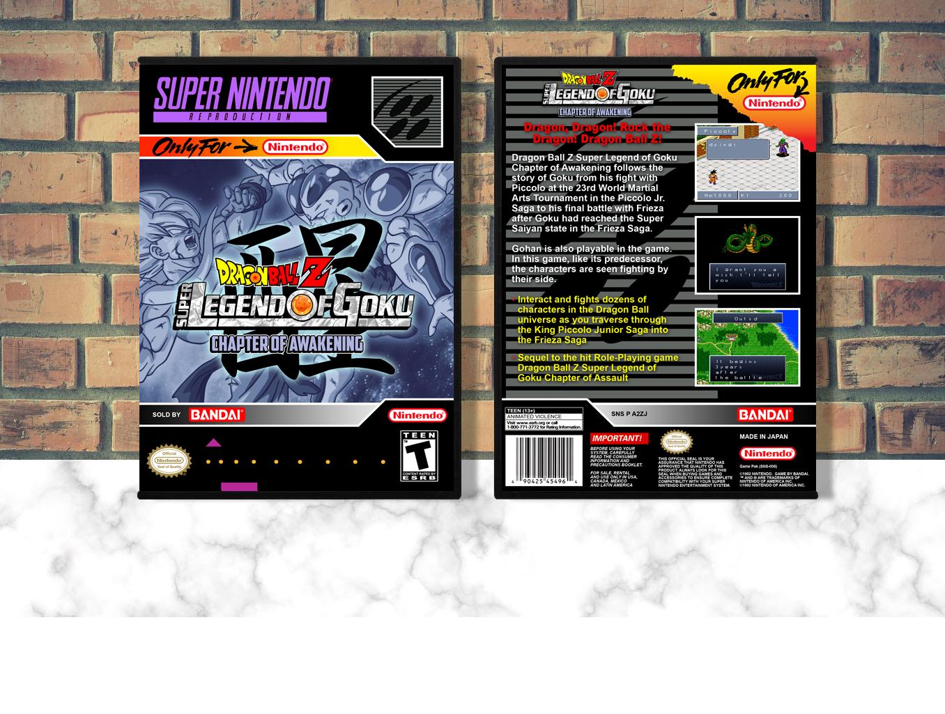 Dragon Ball Z: Super Legend of Goku Chapter of Awakening (Repro Spine), Case Color: DARK GREY (OEM DS CASE COLOR)